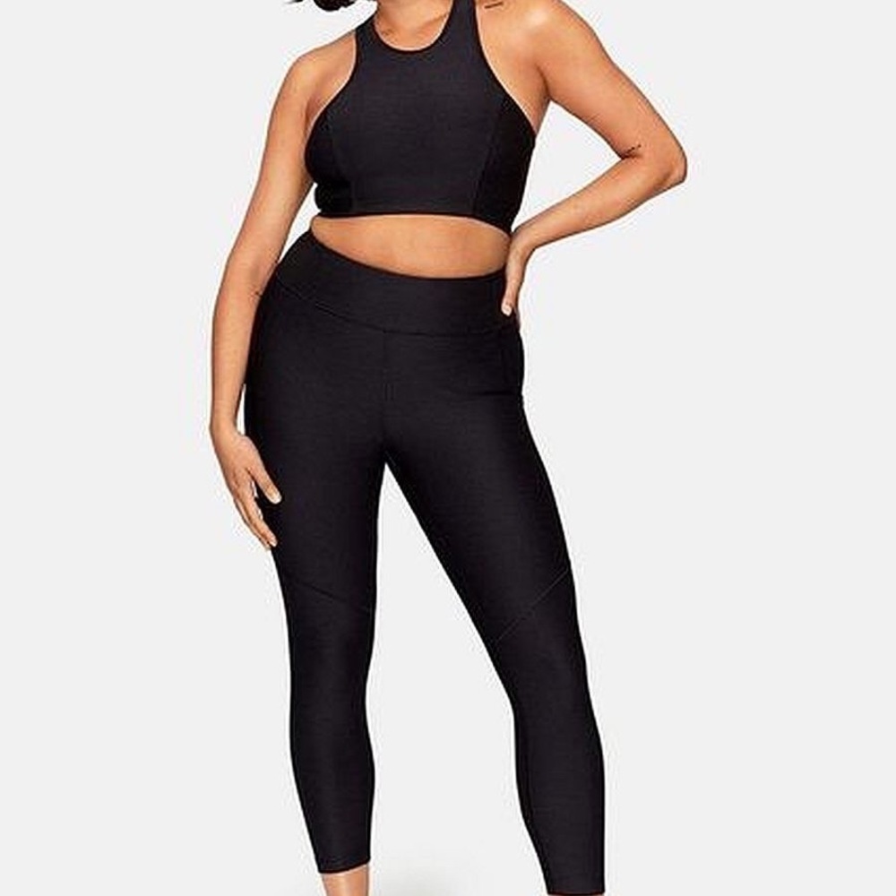 OUTDOOR VOICES 2 piece SET - TechSweat 7/8 Pant and Bra Crop Womens XL